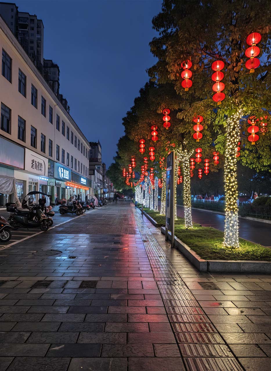 Street festival lighting effects