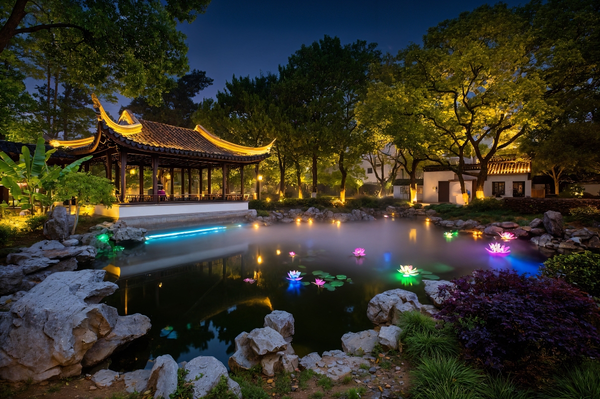 Garden landscape lighting